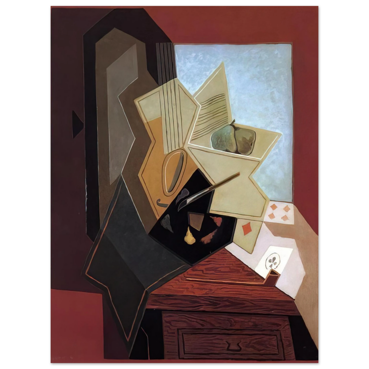 Juan Gris - THE PAINTER S WINDOW 1925 Fine Art Poster - Default Title