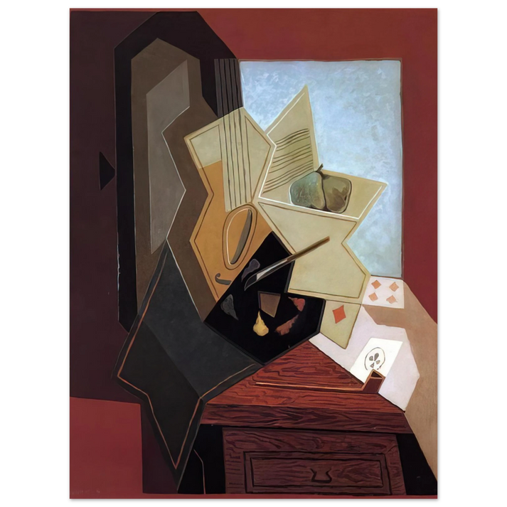 Juan Gris - THE PAINTER S WINDOW 1925  75x100 cm / 30x40inches Fine Art Poster