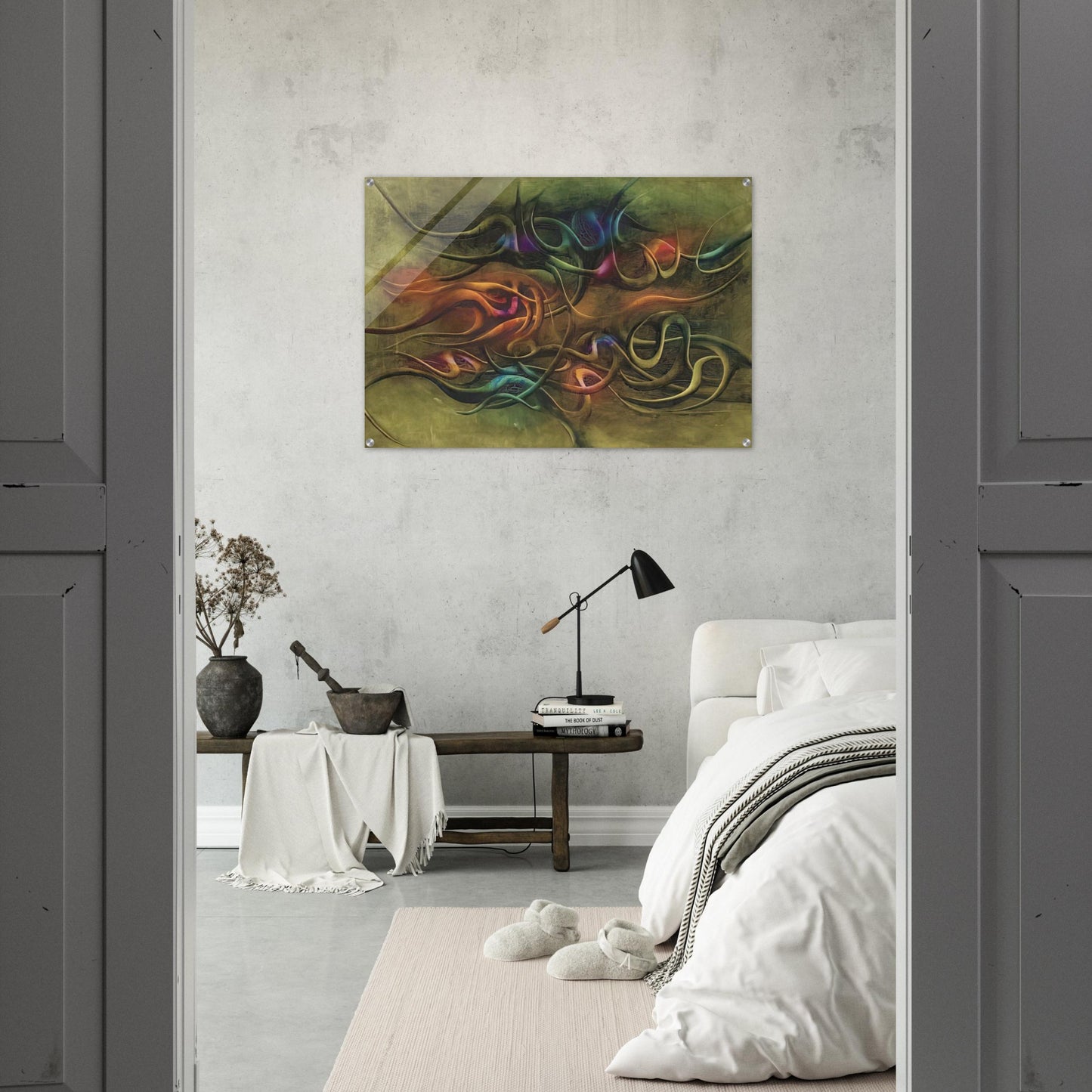 Peinture - Surrealism - Simon Hantai Acrylic Print - 70x100 cm / 28x40″ inches | Simon Hantai Wall Art | Simon Hantai Prints