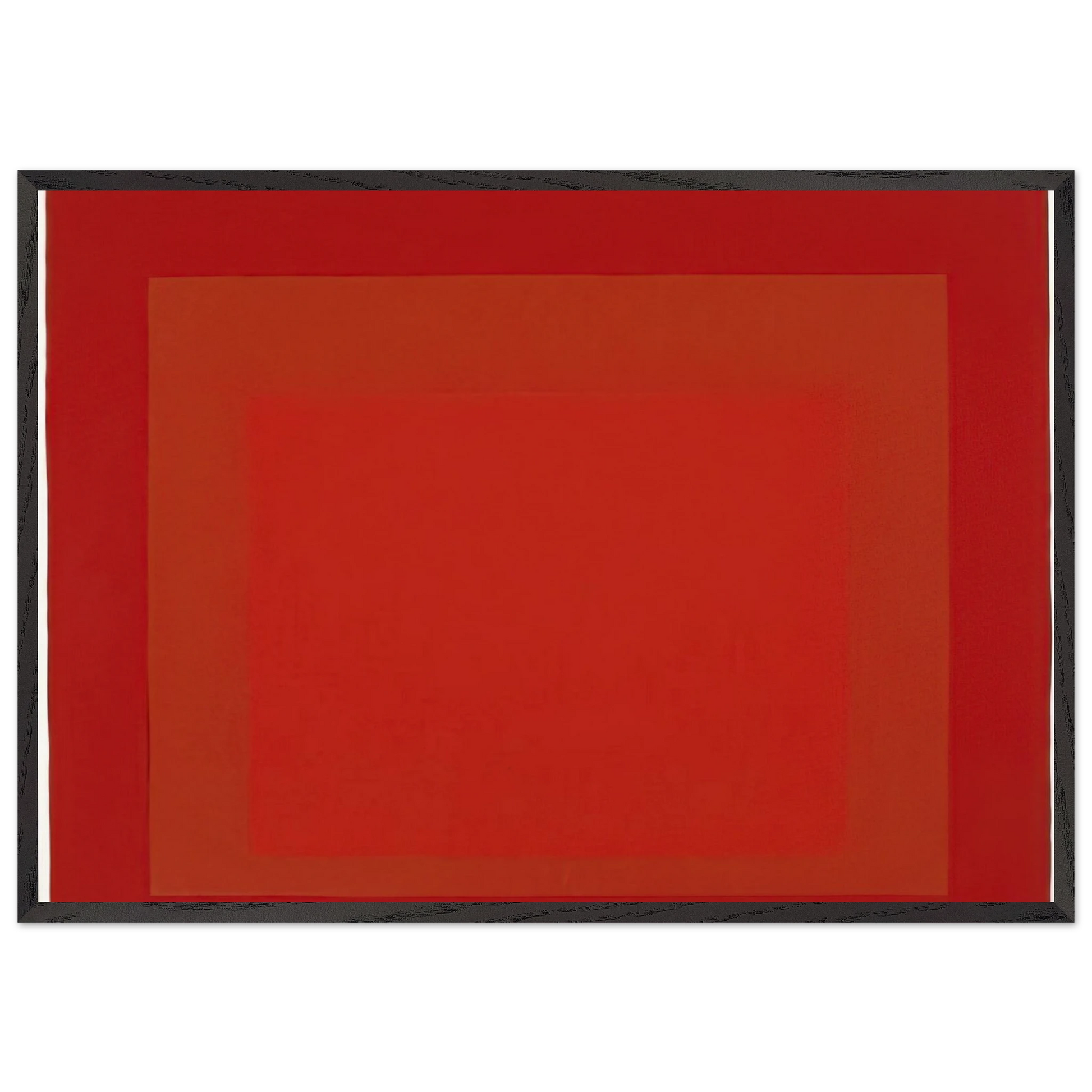 STUDY FOR HOMAGE TO THE SQUARE 1972 - Josef Albers Framed Art Print – Black Wooden Frame - Default Title - -Framed Art Print