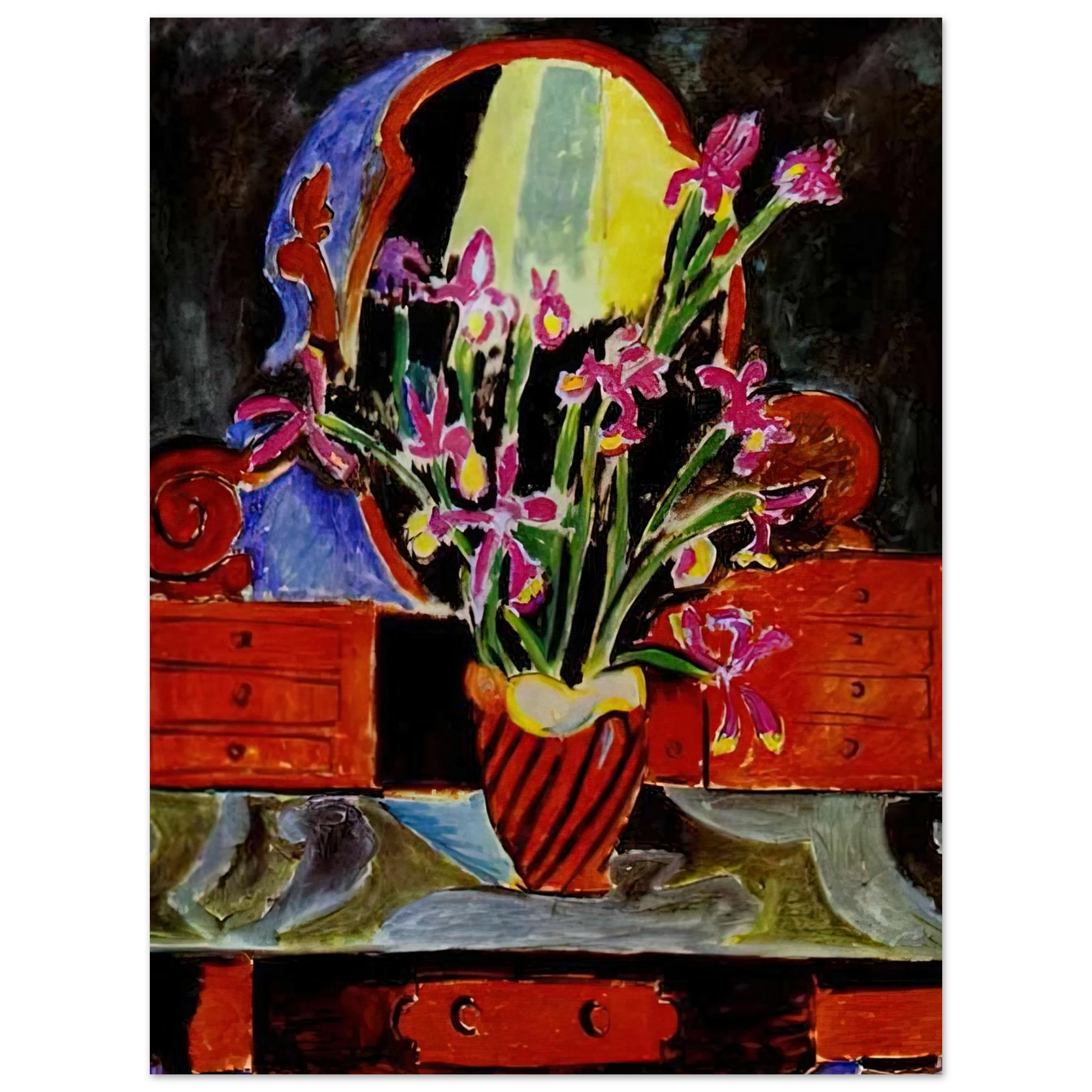 Henri Matisse - VASE OF IRISES 1912 Fine Art Poster - Default Title