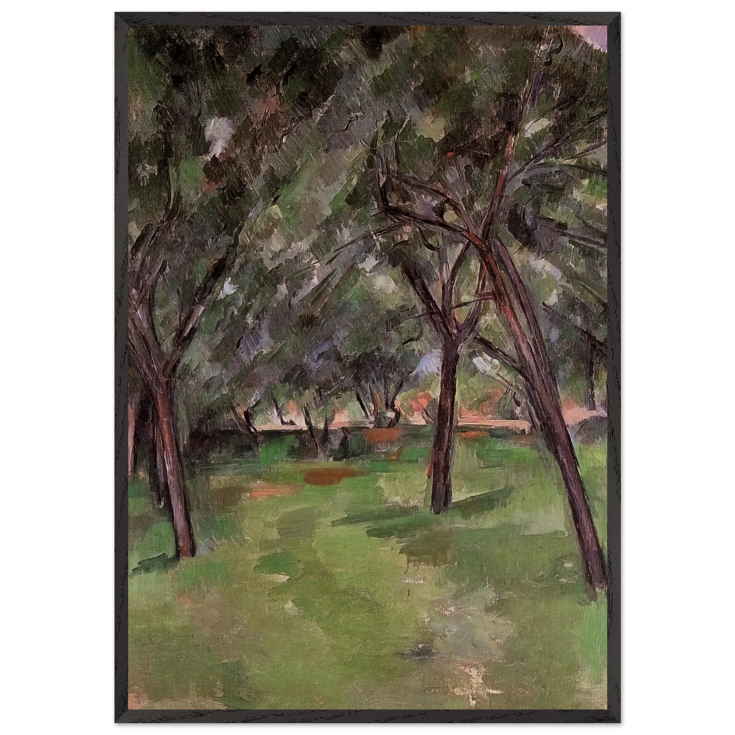 A Close - Paul Cezanne Framed Art Print – Black Wooden Frame - Default Title - -Framed Art Print