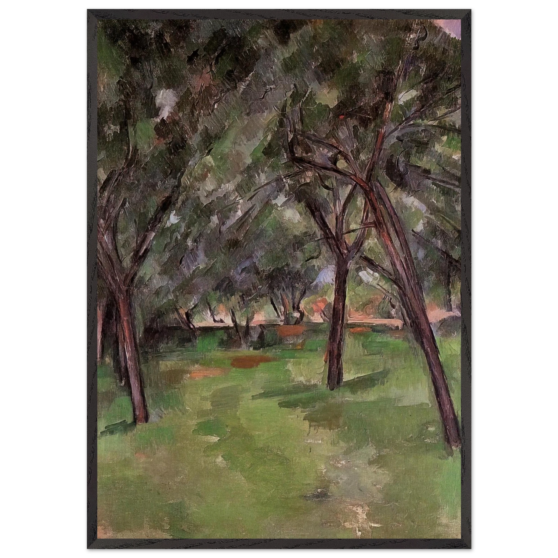 A Close - Paul Cezanne Framed Art Print – Black Wooden Frame - Default Title - -Framed Art Print