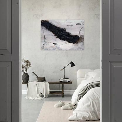 Fluss - 1983 - Emil Schumacher Brushed Aluminum Print - 70x100 cm / 28x40 inches | Emil Schumacher Aluminum Print | Emil Schumacher Prints