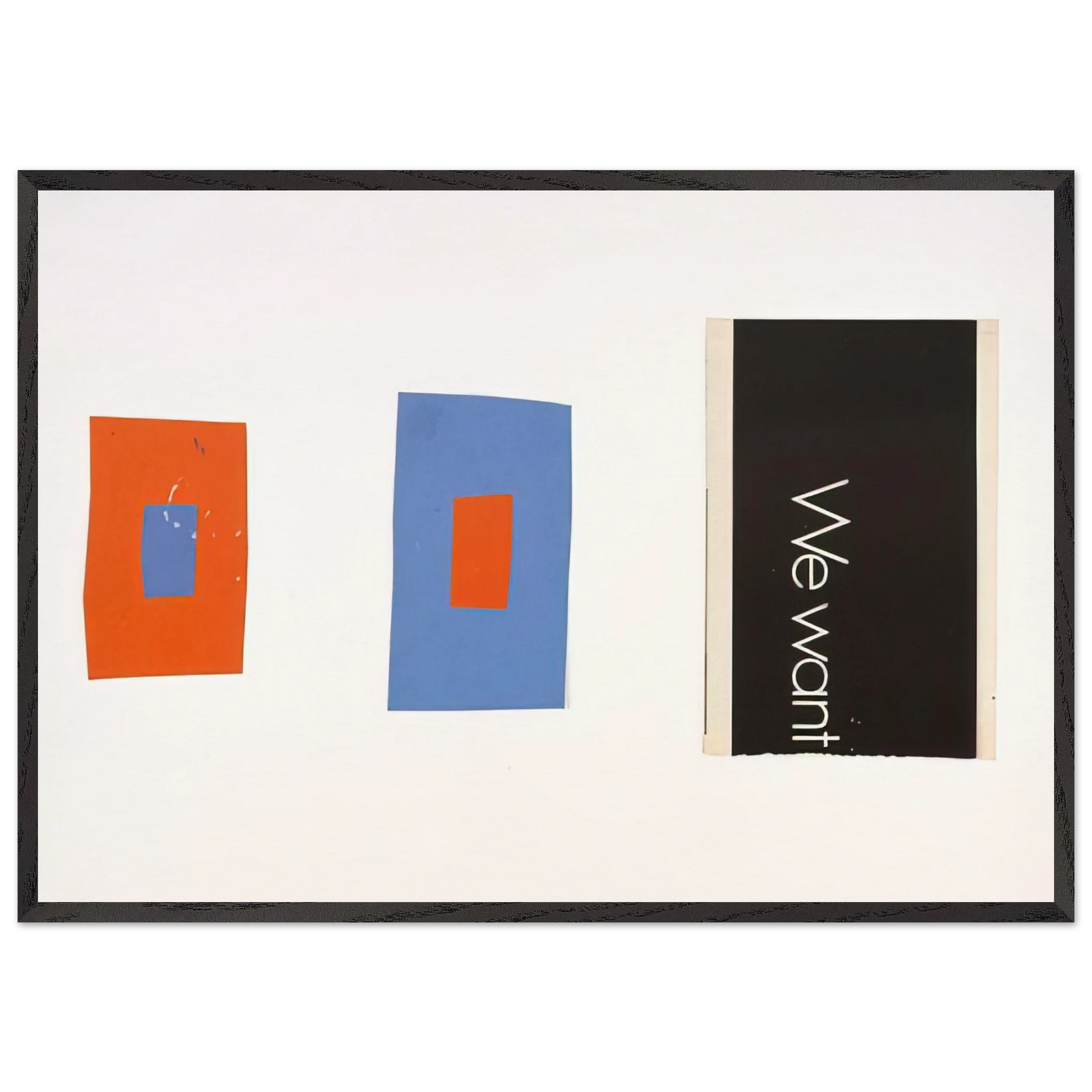 Tablet 105 - Ellsworth Kelly Framed Art Print – Black Wooden Frame - Default Title - -Framed Art Print