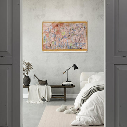 SPARSE FOLIAGE 1934 - Paul Klee Acrylic Print - 70x100 cm / 28x40″ inches | Paul Klee Wall Art | Paul Klee Prints