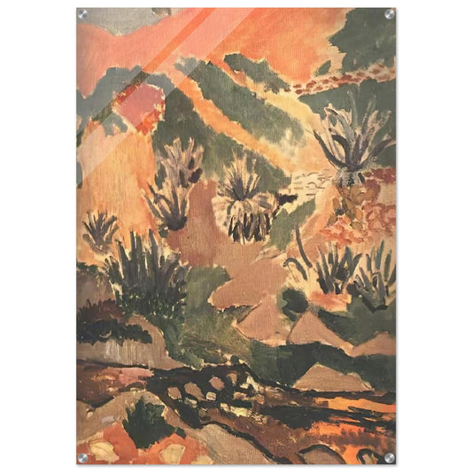 LANDSCAPE WITH BROOK BROOK WITH ALOES 1907 - Henri Matisse Acrylic Print - 70x100 cm / 28x40″ inches | Henri Matisse Wall Art | Henri Matisse Prints