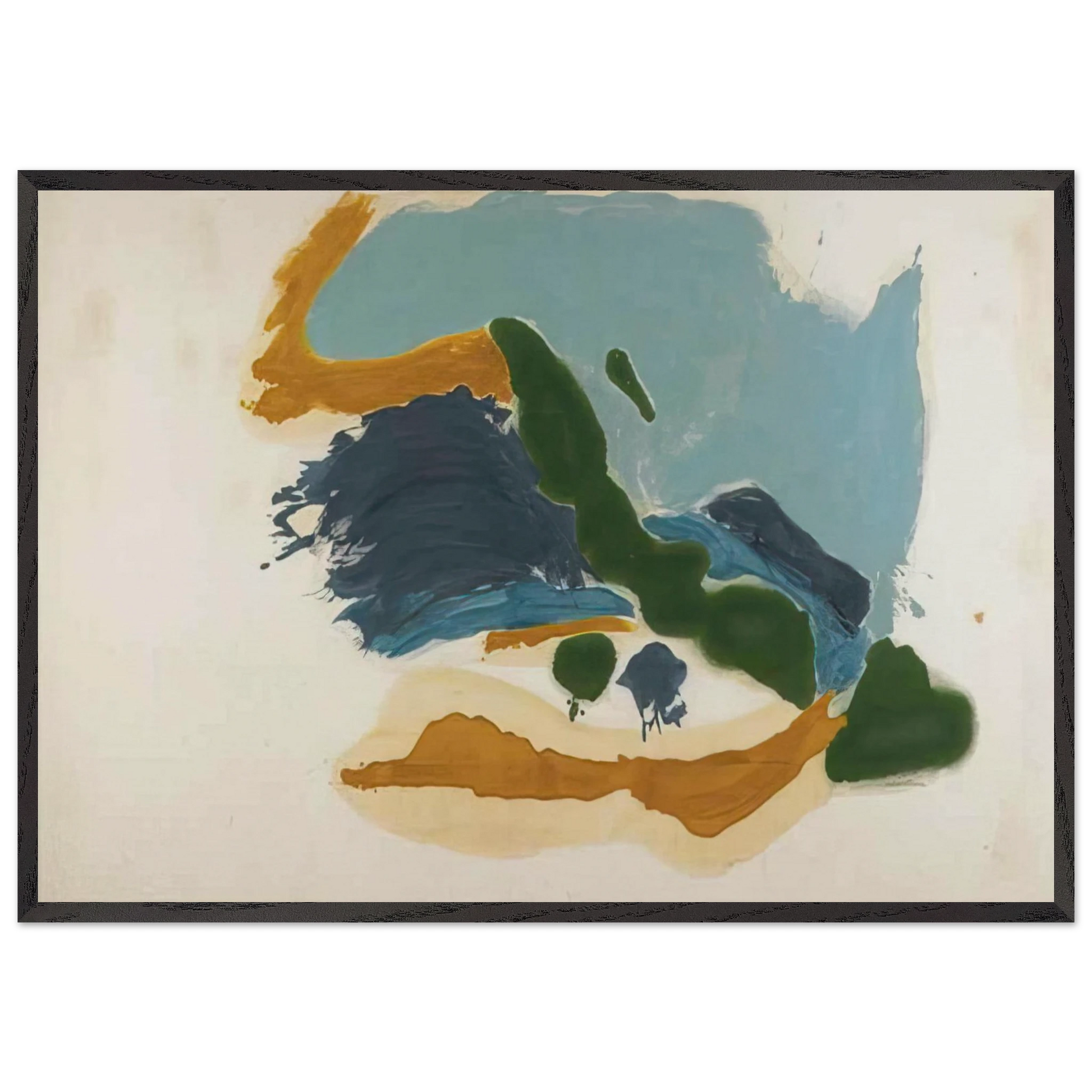 Tuscany - 1963 - Helen Frankenthaler Framed Art Print – Black Wooden Frame - Default Title - -Framed Art Print