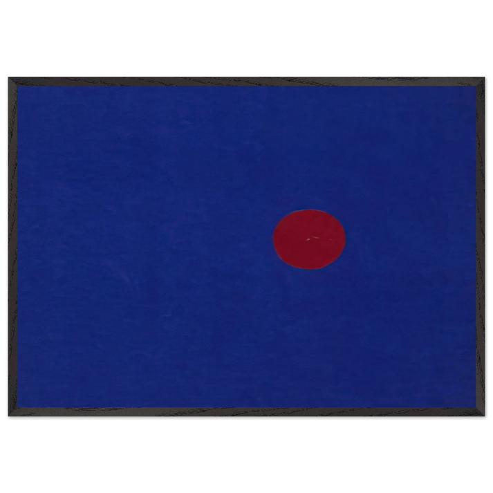 Red and Blue from the series Line Form Color - Ellsworth Kelly 70x100 cm / 28x40 inches Framed Art Print – Black Wooden Frame