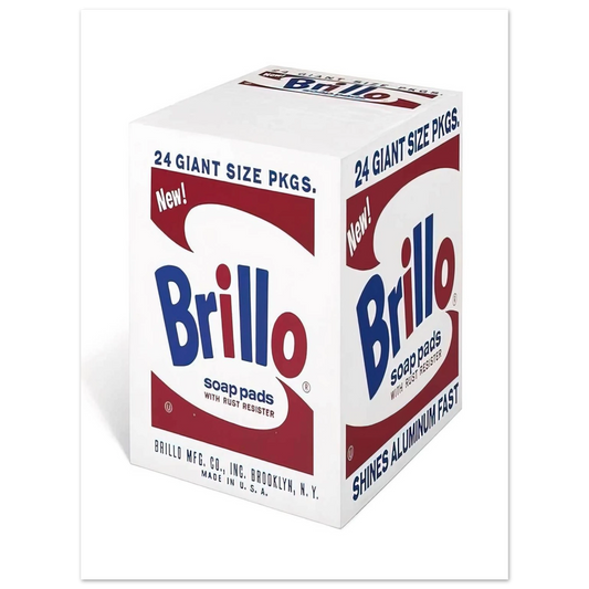 Andy Warhol - Brillo Soap Pads Fine Art Poster - 13x18 cm / 5x7 inches
