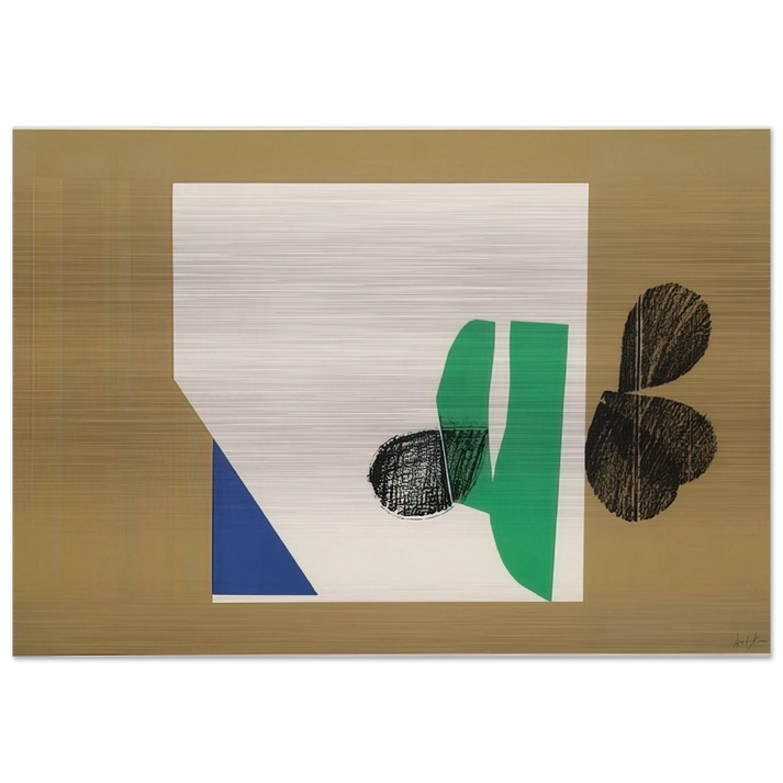 Enter Laughing - 1964 - Howard Hodgkin Brushed Aluminum Print - 70x100 cm / 28x40 inches | Howard Hodgkin Aluminum Print | Howard Hodgkin Prints