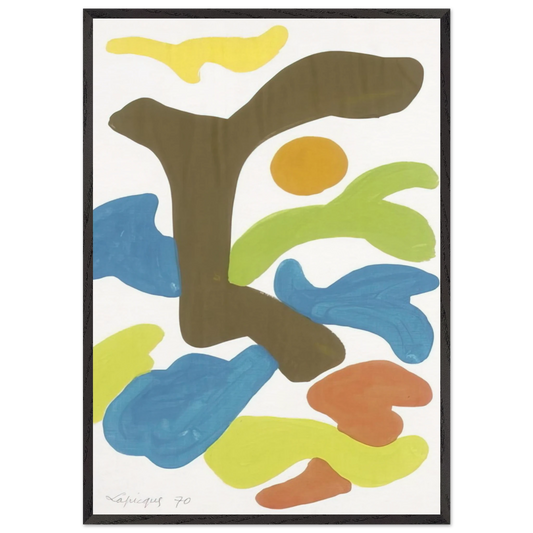 Le premier jour - 1970 - Charles Lapicque Framed Art Print – Black Wooden Frame - Default Title - -Framed Art Print