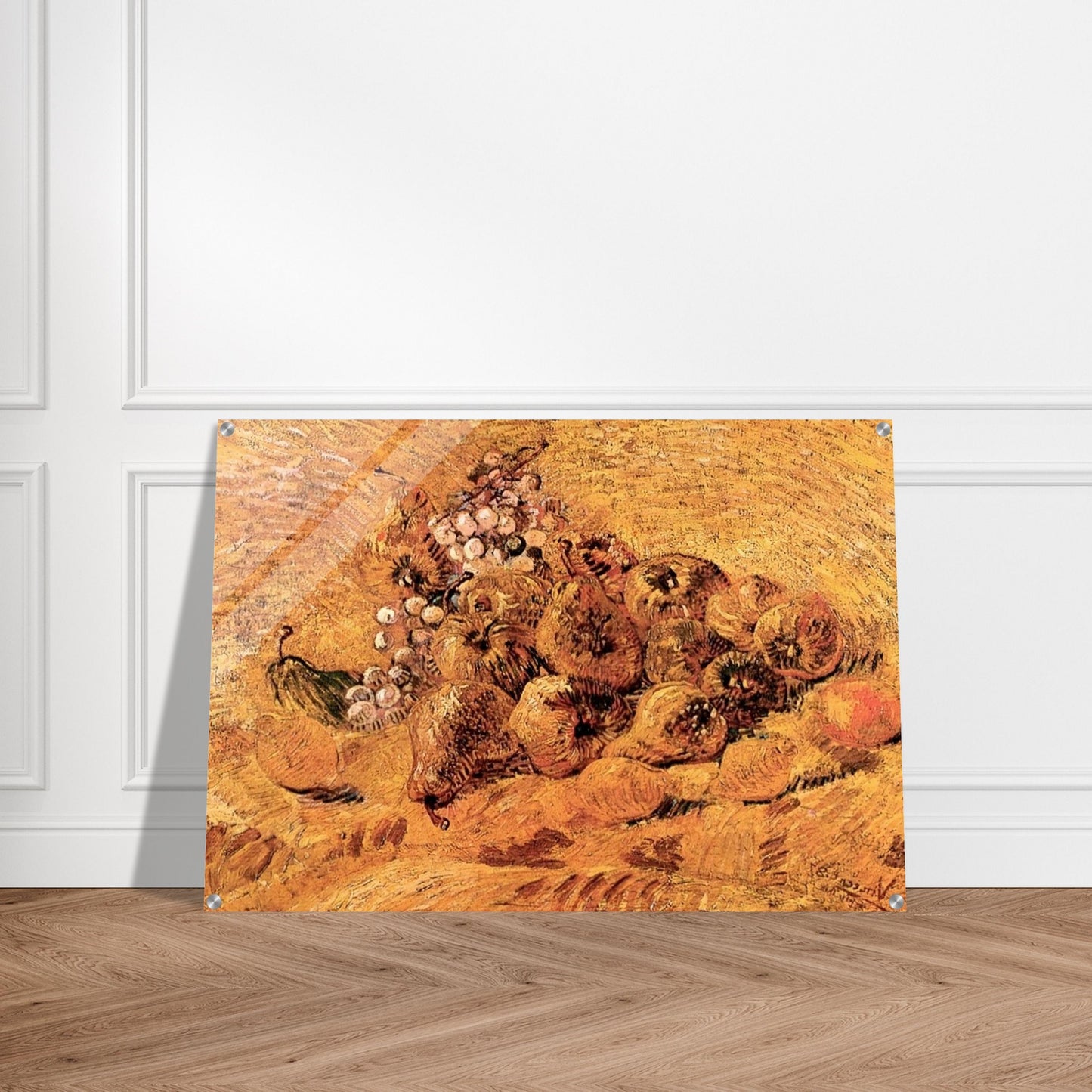 Still Life with Grapes, Pears and Lemons - Vincent van Gogh Acrylic Print - 70x100 cm / 28x40″ inches