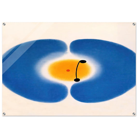 BLUE MANDALA 1978 - Victor Pasmore Acrylic Print - 70x100 cm / 28x40″ inches