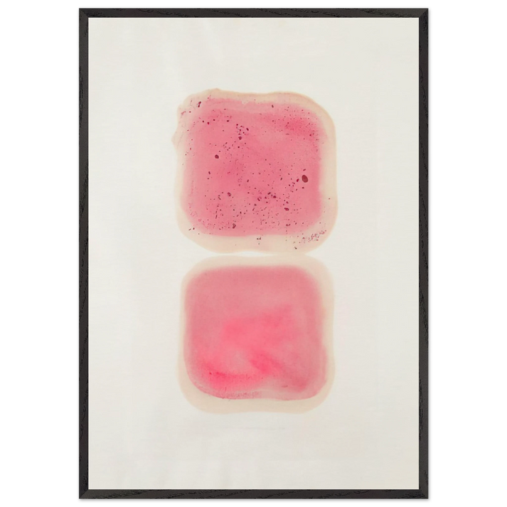 UNTITLED 1964 1 N2 - Gotthard Graubner 70x100 cm / 28x40 inches Framed Art Print – Black Wooden Frame