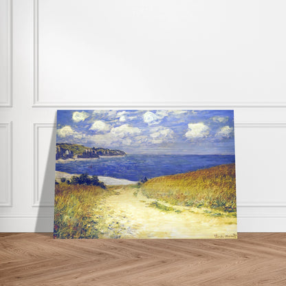 Alley near Pourville - claude monet Brushed Aluminum Print - 70x100 cm / 28x40 inches | claude monet Aluminum Print | claude monet Prints