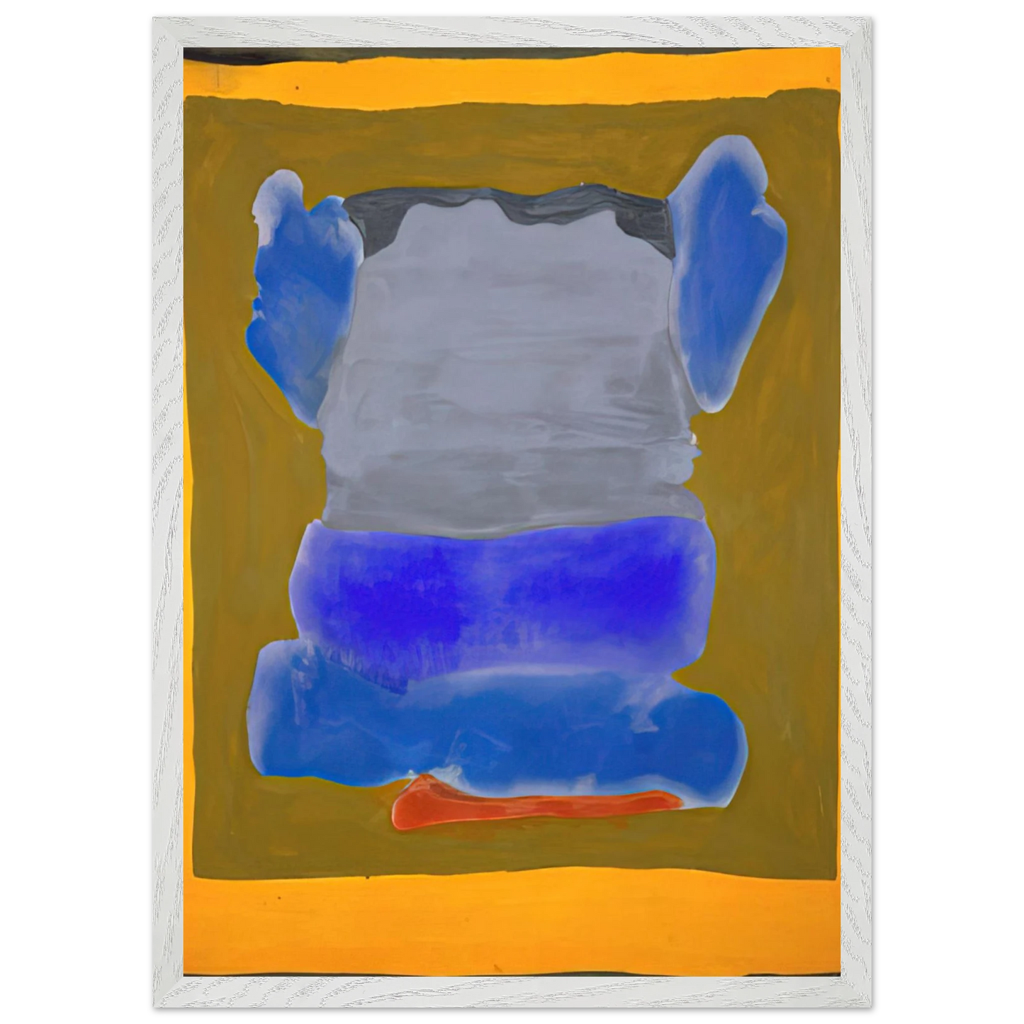 Helen Frankenthaler - Buddha s Court - 1964 Wall art - A3 (29.7 x 42  cm) - Premium Wooden Framed Poster With Fine Art Paper - Black frame