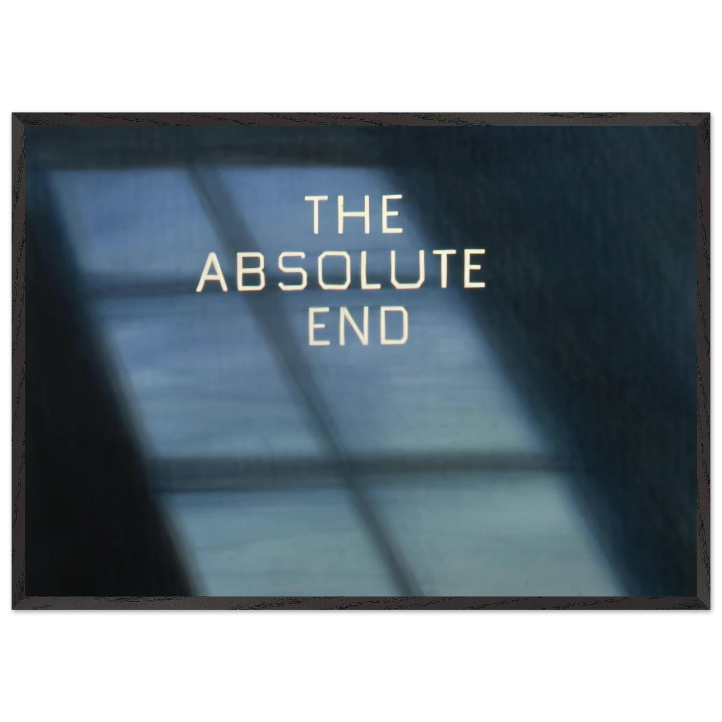 THE ABSOLUTE END 1982 - Edward Ruscha Framed Art Print – Black Wooden Frame - Default Title - -Framed Art Print