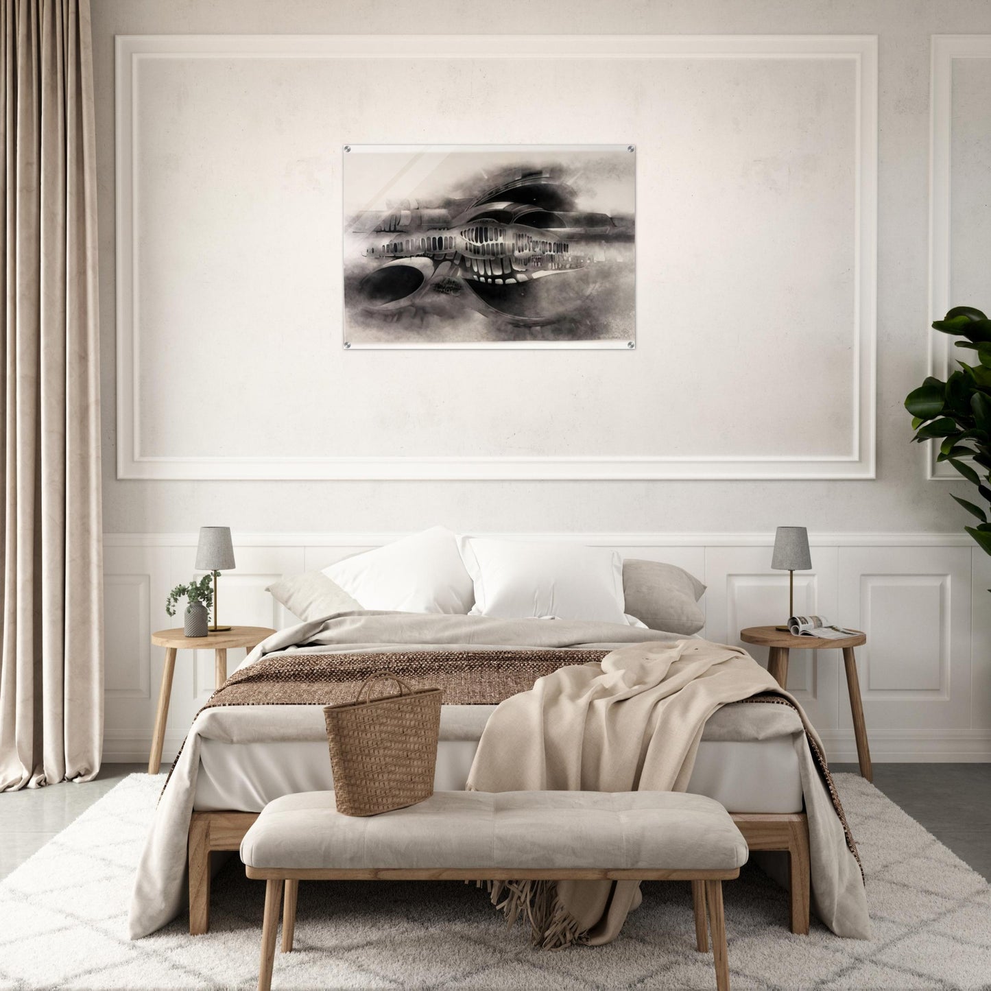 UNTITLED 1966 1 - Lee Bontecou Acrylic Print - 70x100 cm / 28x40″ inches | Lee Bontecou Wall Art | Lee Bontecou Prints