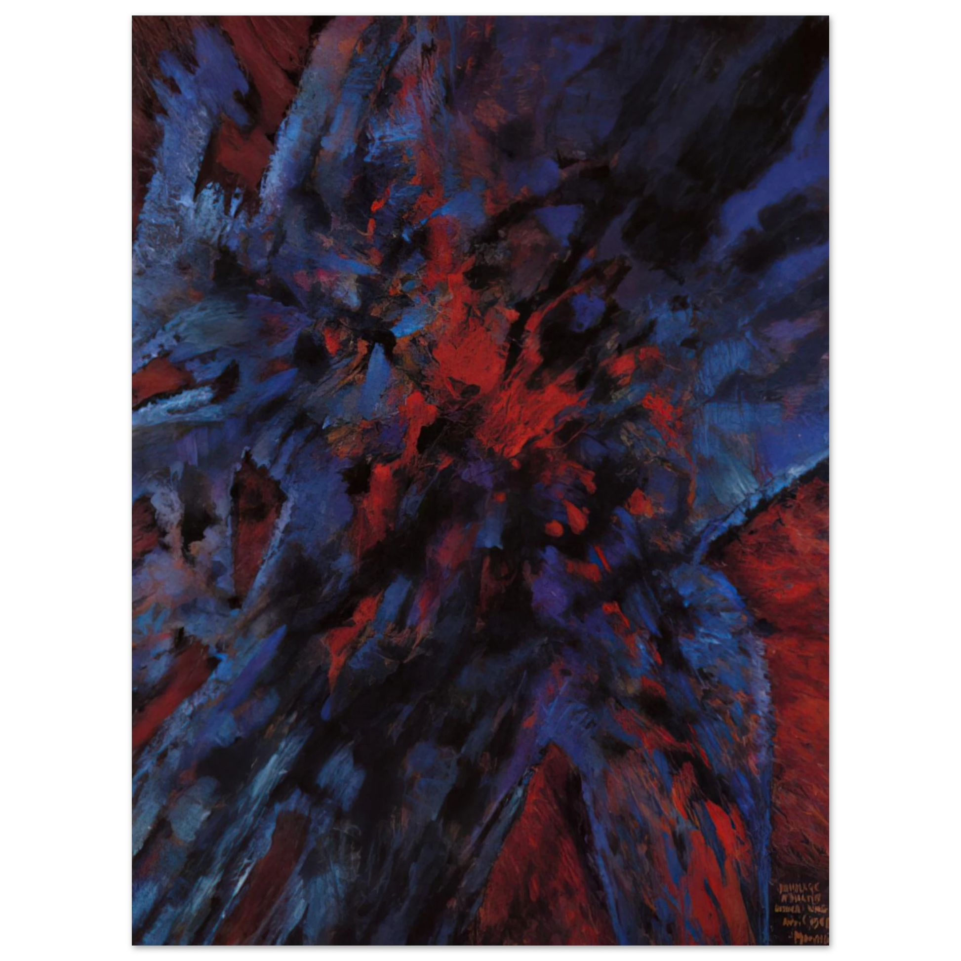 Alfred Manessier - Hommage à Martin Luther King - 1968 Fine Art Poster - Default Title