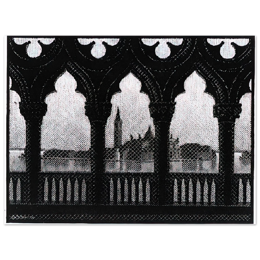 MC Escher - VENICE OCTOBER 1936 1936 Wall Art - 21x29.7 cm / 8x12" - Fine Art Poster - -