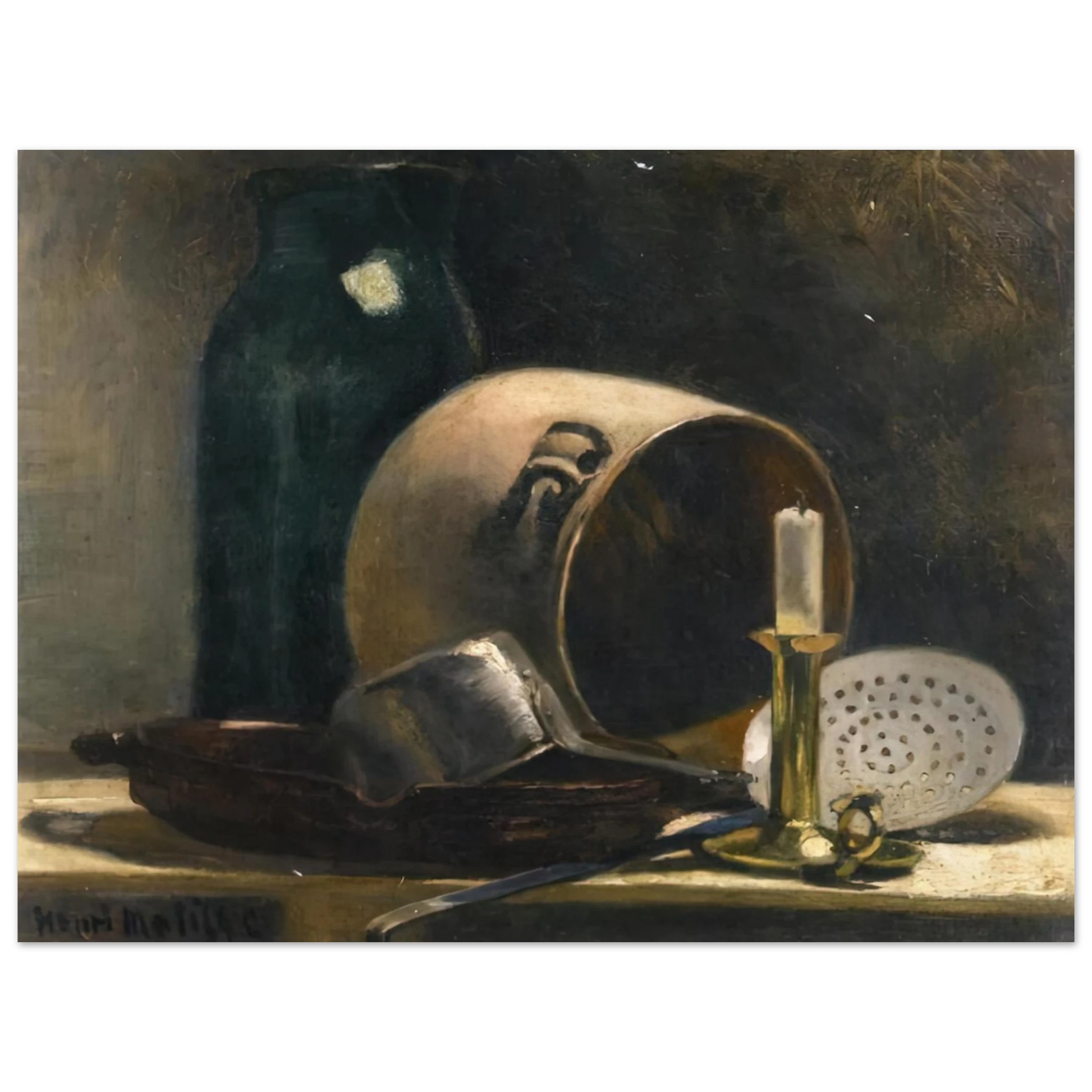 Henri Matisse - STILL LIFE WITH EARTHEN POT 1892 Fine Art Poster - Default Title