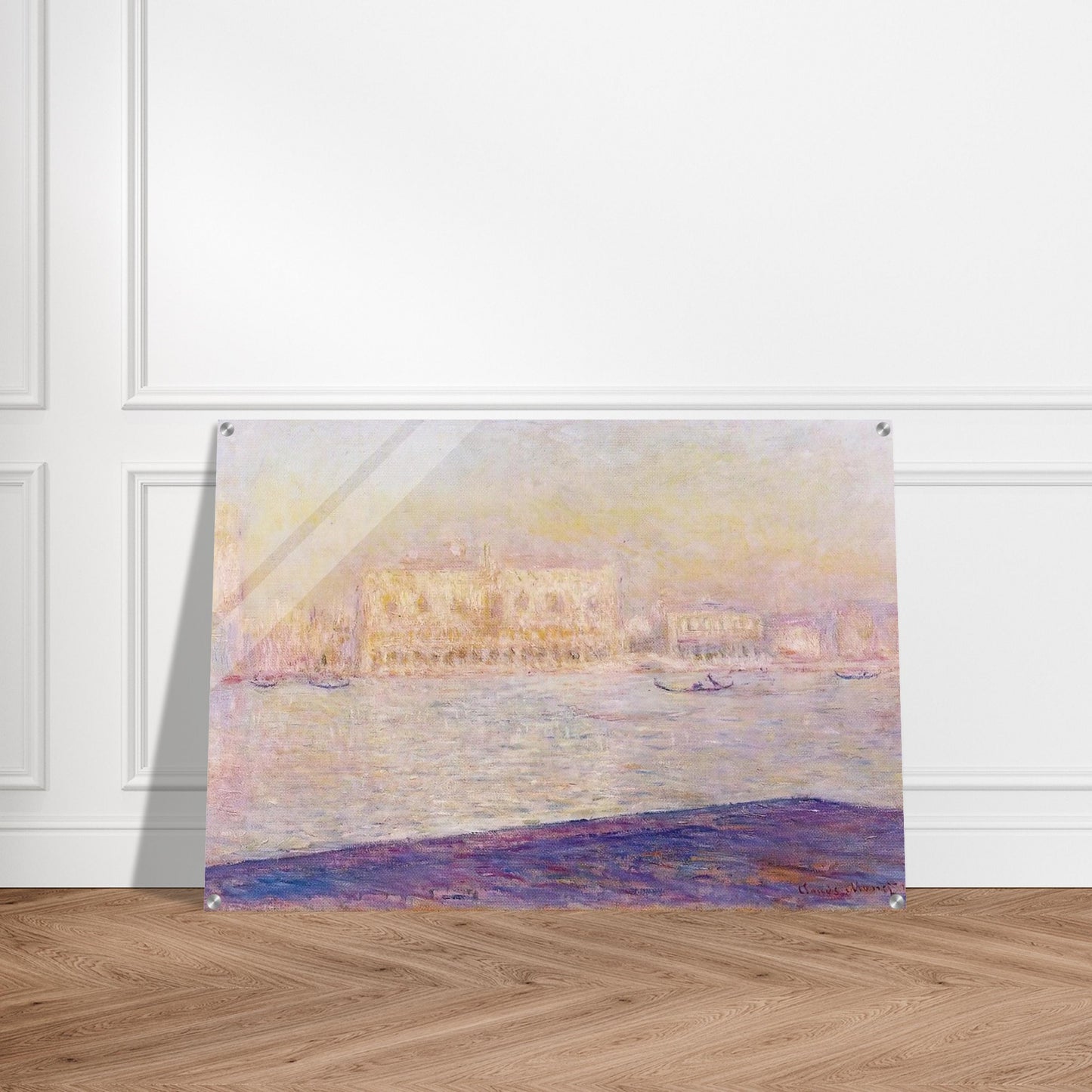 The Doges' Palace Seen from San Giorgio Maggiore 4 - claude monet Acrylic Print - 70x100 cm / 28x40″ inches