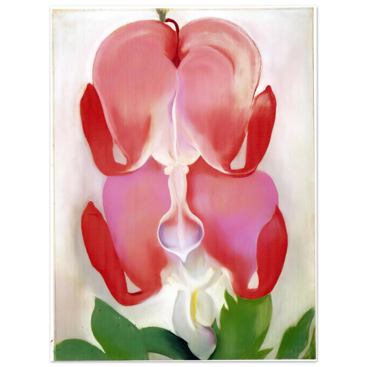 Georgia O'Keeffe - Bleeding Heart Fine Art Poster - 13x18 cm / 5x7 inches