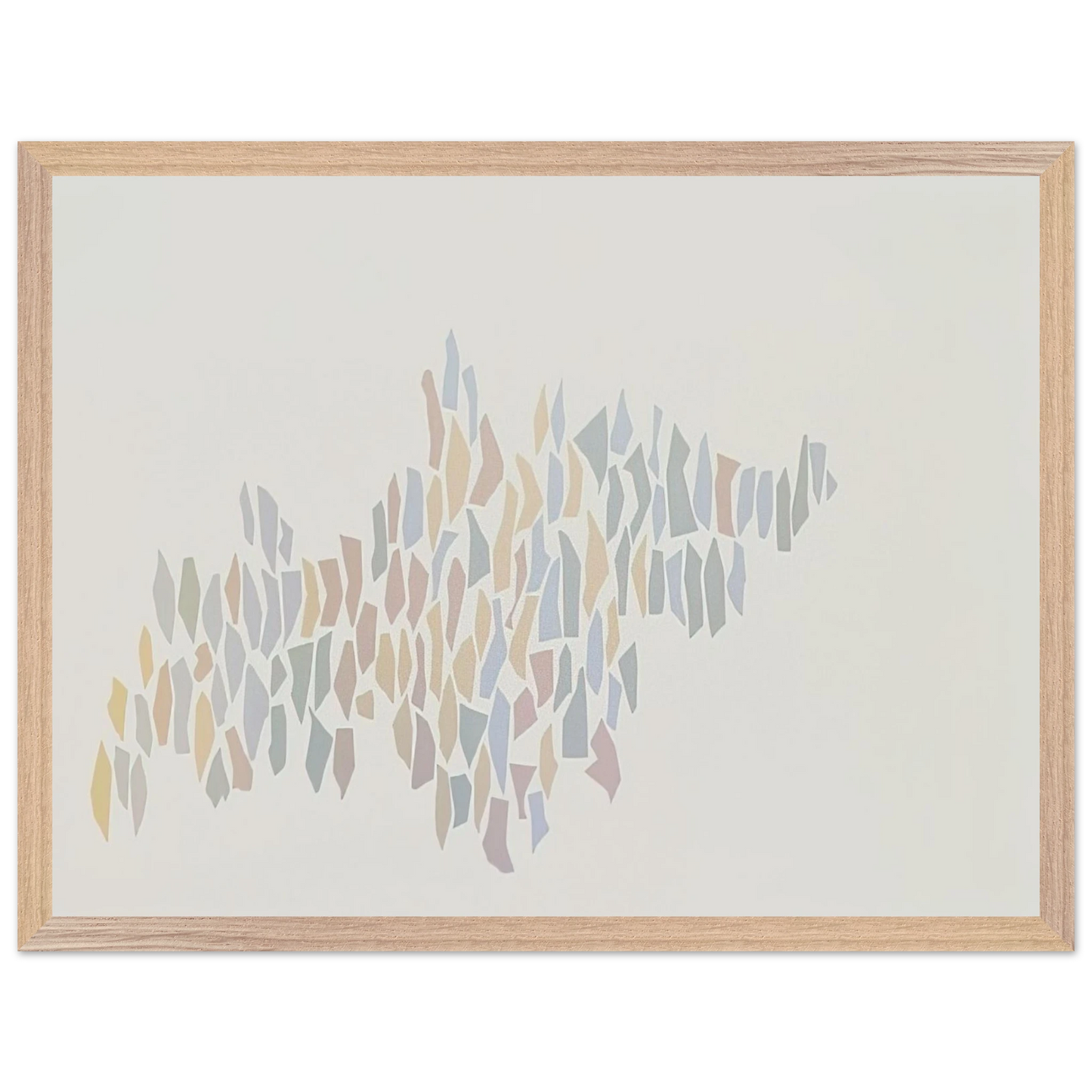 Mark Rothko - Untitled - 1970 Wall Art - 21x29.7 cm / 8x12" - Premium Wooden Framed Poster With Fine Art Paper - White frame