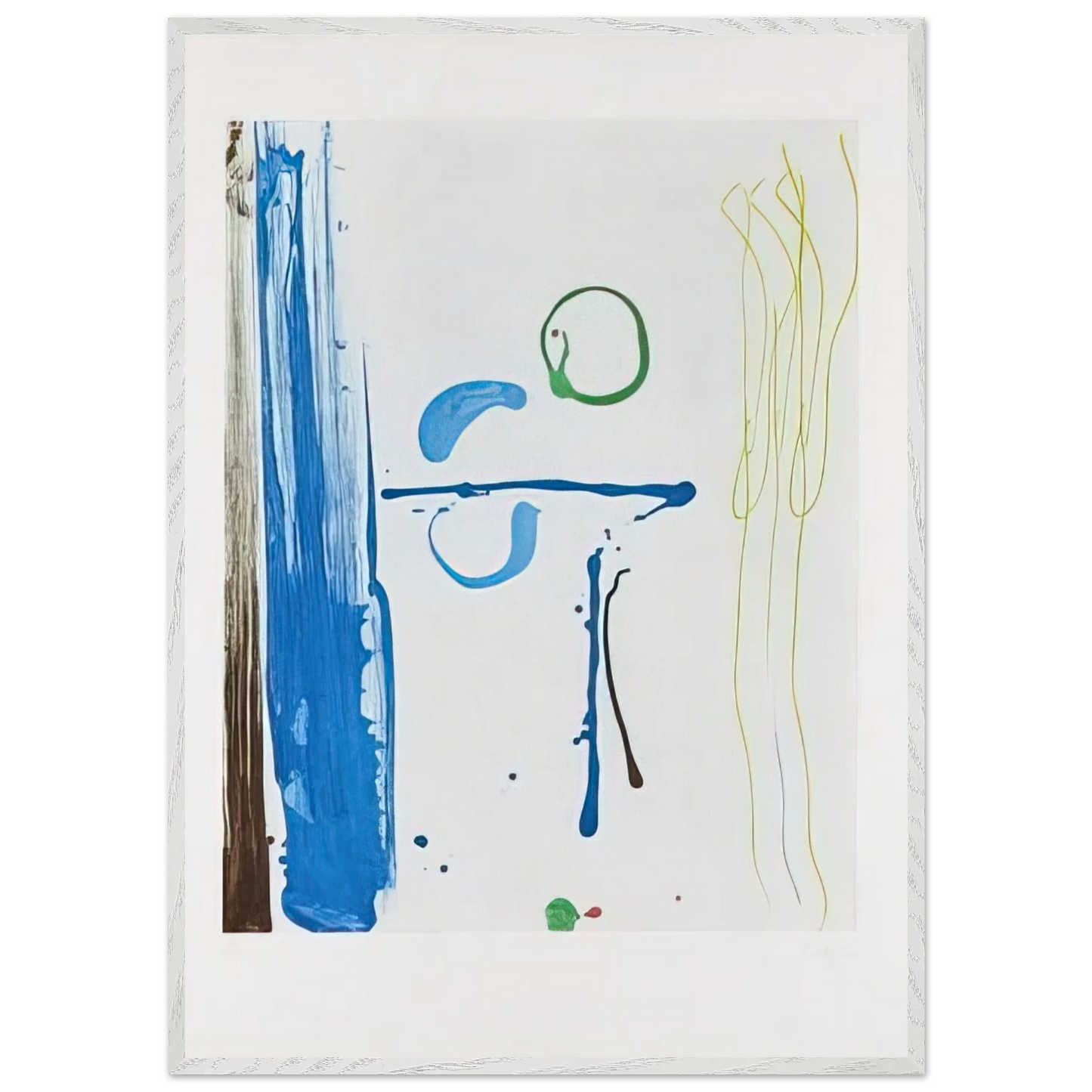Helen Frankenthaler - Sunshine After Rain - 1987 Wall art - A2 (42 x 59.4  cm) - Premium Wooden Framed Poster With Fine Art Paper - Wood frame