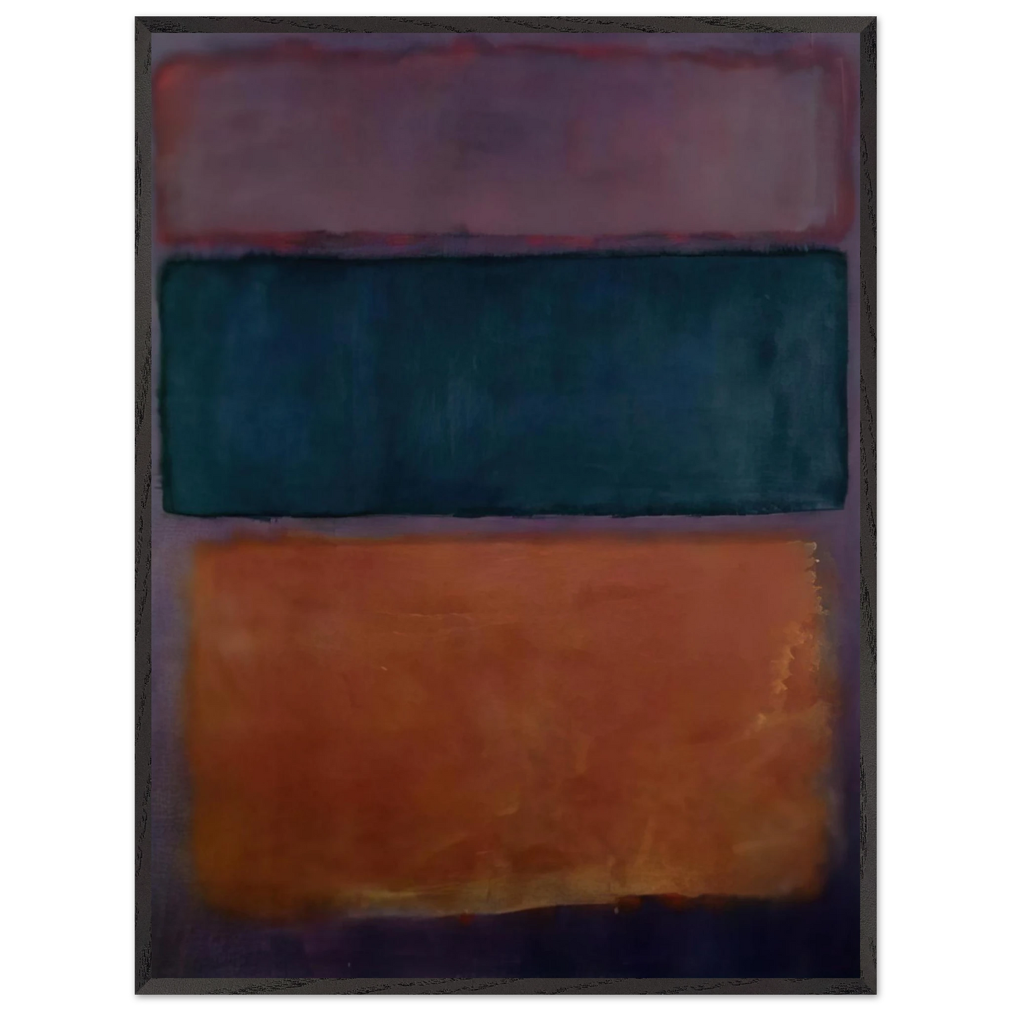 Helen Frankenthaler - Untitled - 1963 Wall art - 60x80 cm / 24x32 inches - Premium Wooden Framed Poster With Fine Art Paper - White frame