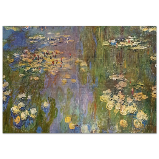 Water Lilies - claude monet Brushed Aluminum Print - 70x100 cm / 28x40 inches | claude monet Aluminum Print | claude monet Prints