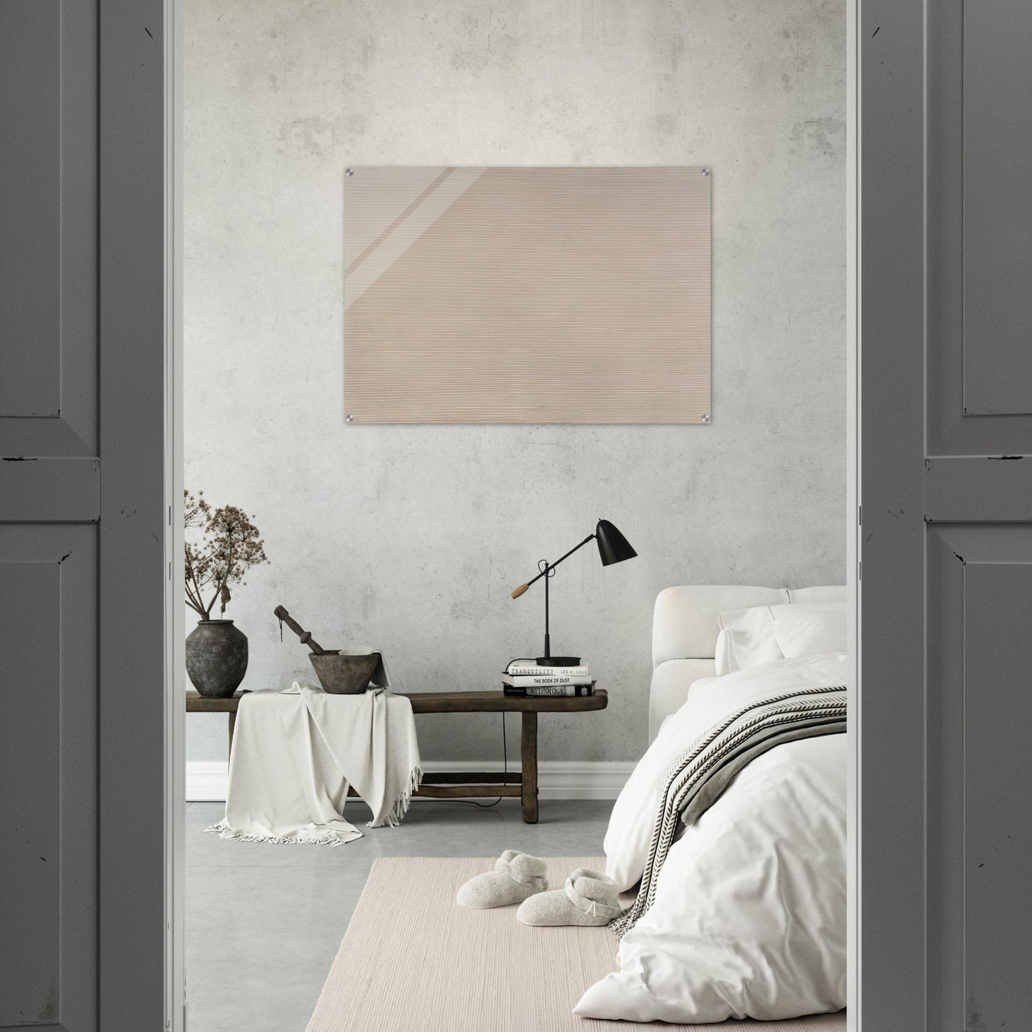 Peach Glow - 1958 - Gene Davis Acrylic Print - 70x100 cm / 28x40″ inches | Gene Davis Wall Art | Gene Davis Prints