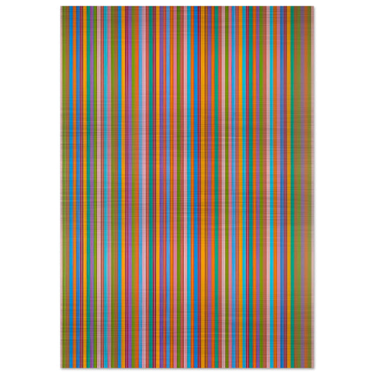 ECCLESIA 1985 - Bridget Riley Brushed Aluminum Print - 70x100 cm / 28x40 inches | Bridget Riley Aluminum Print | Bridget Riley Prints