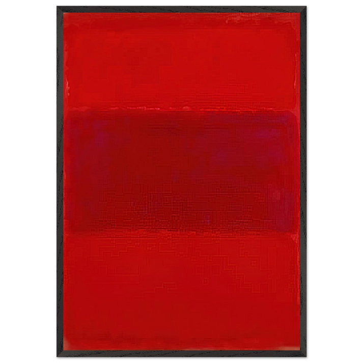 No301 - 1959 - Mark Rothko 70x100 cm / 28x40 inches Framed Art Print – Black Wooden Frame