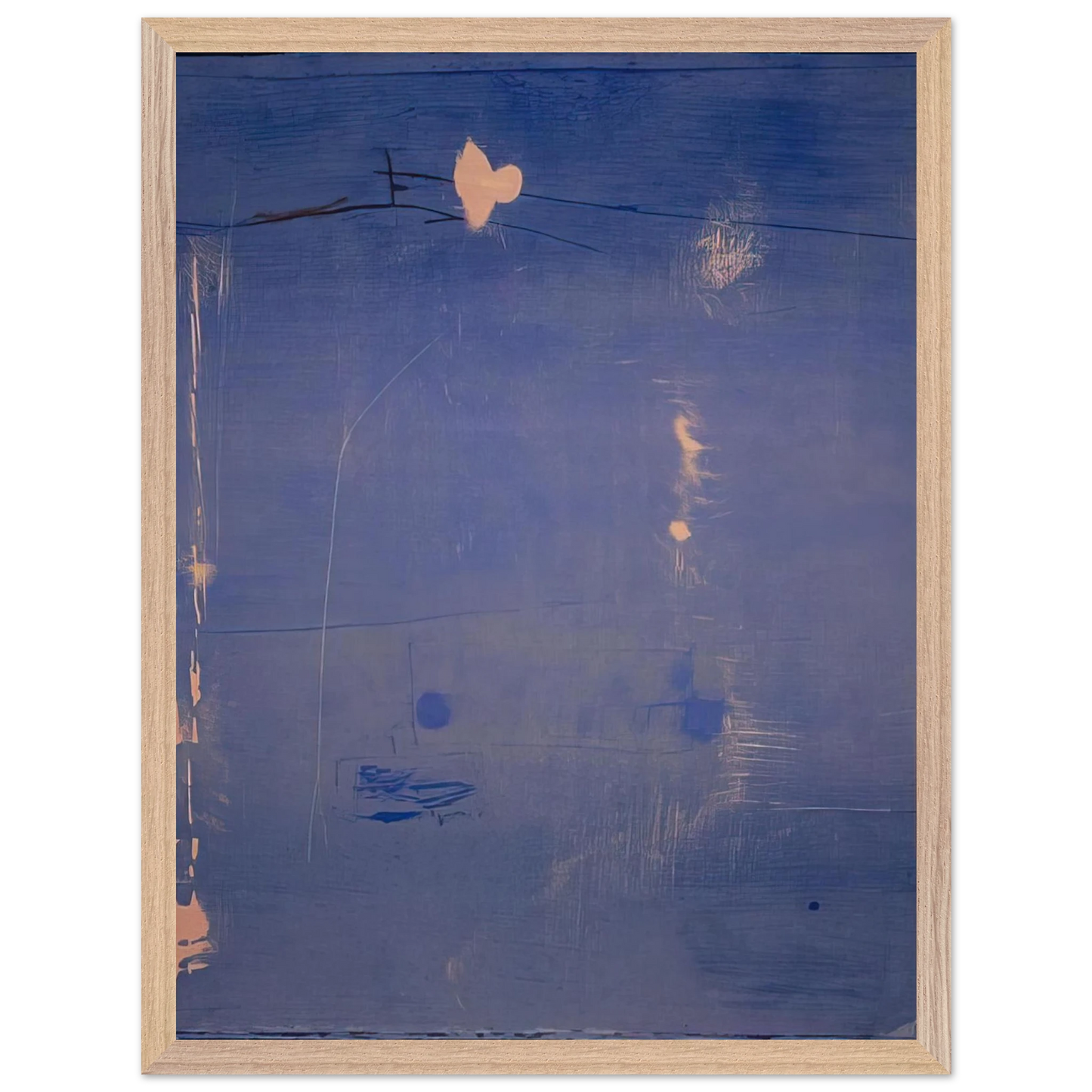 Helen Frankenthaler - Cameo - 1980 Wall art - 70x100 cm / 28x40 inches - Premium Wooden Framed Poster With Fine Art Paper - Black frame
