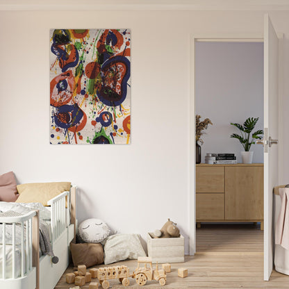 Untitled  from Pasadena Box   Lembark L59  - Sam Francis Brushed Aluminum Print - 70x100 cm / 28x40 inches | Sam Francis Aluminum Print | Sam Francis Prints