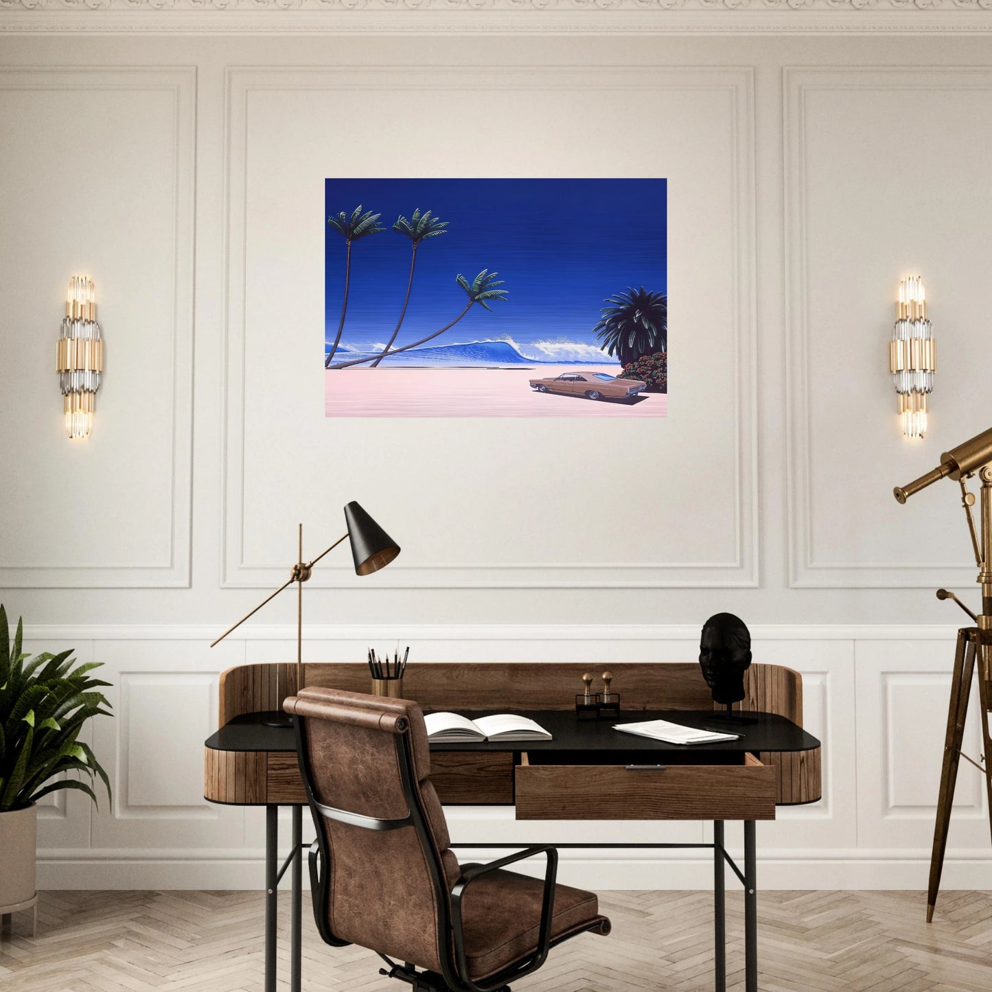 Impender Beach - Hiroshi Nagai Brushed Aluminum Print - 70x100 cm / 28x40 inches | Hiroshi Nagai Aluminum Print | Hiroshi Nagai Prints