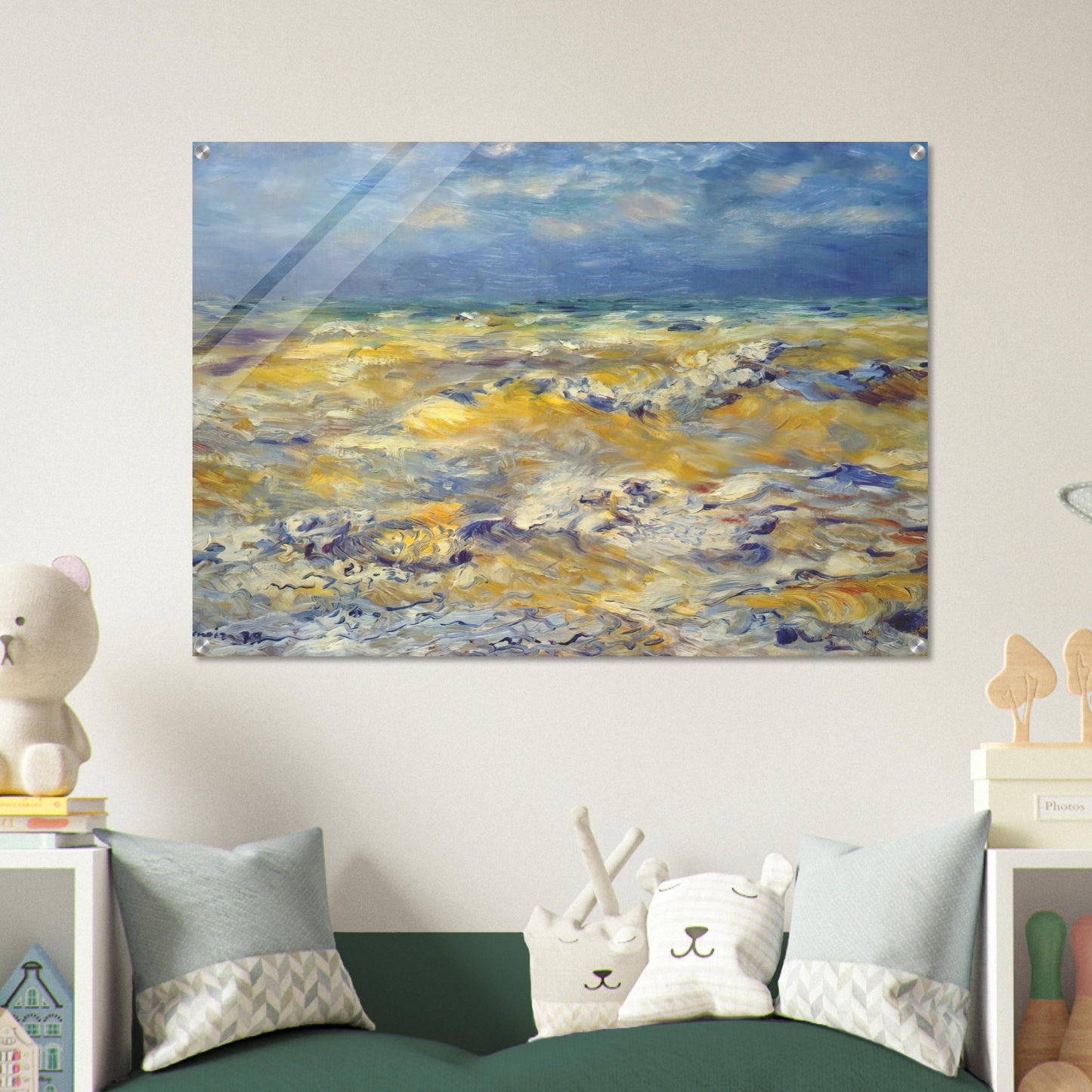 Seascape near berneval - Pierre-Auguste Renoir Acrylic Print - 70x100 cm / 28x40″ inches