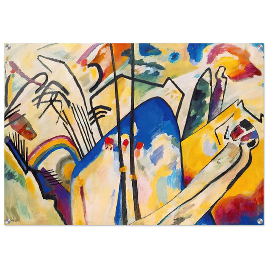 COMPOSITION IV 1911 - Wassily Kandinsky Acrylic Print - 70x100 cm / 28x40″ inches | Wassily Kandinsky Wall Art | Wassily Kandinsky Prints