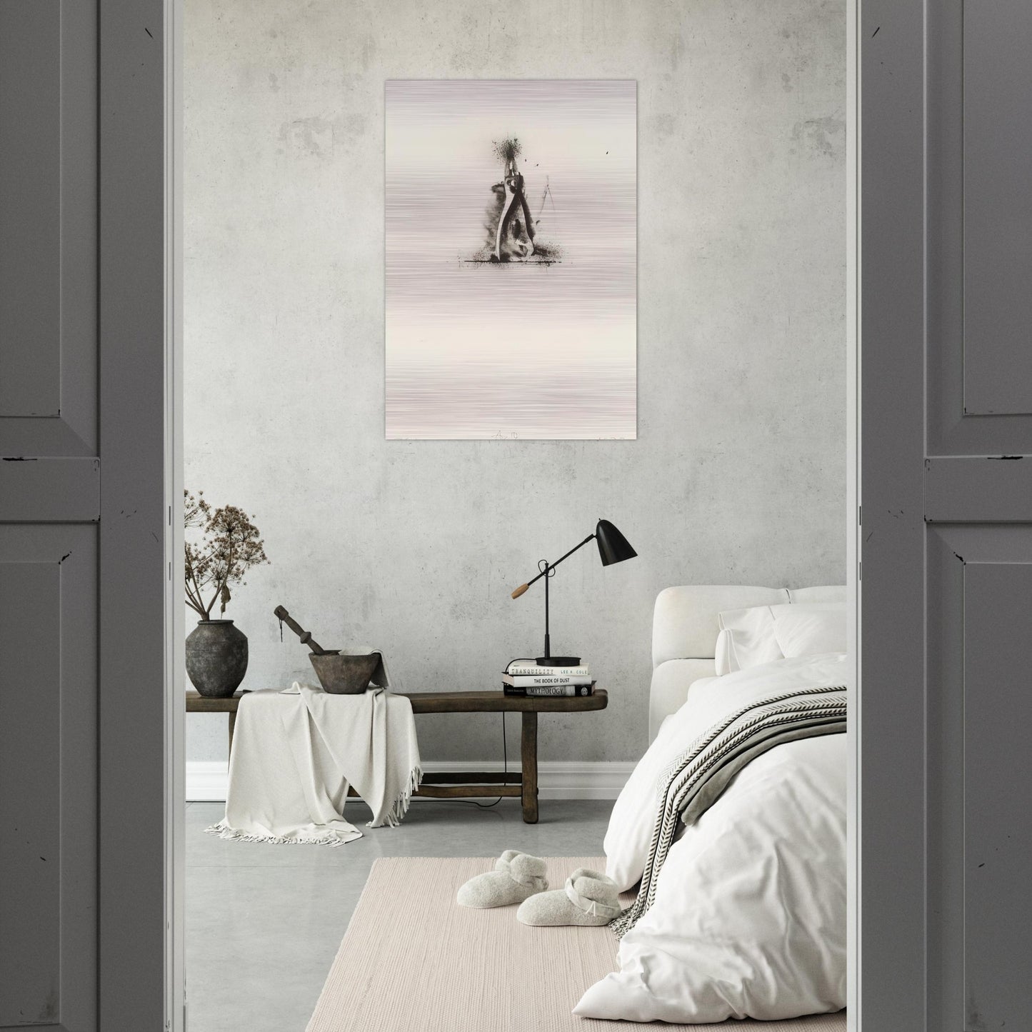 UNTITLED FROM TEN WINTER TOOLS 1973 1 - Jim Dine Brushed Aluminum Print - 70x100 cm / 28x40 inches | Jim Dine Aluminum Print | Jim Dine Prints