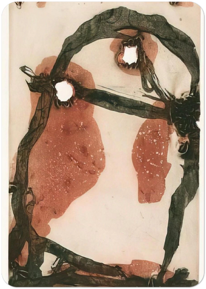 11975 - 1975 By Emil Schumacher Pack of 10 Post Cards | Emil Schumacher Post Cards | A6 (10.5 x 14.8 cm) - 4.1 x 5.8 inches