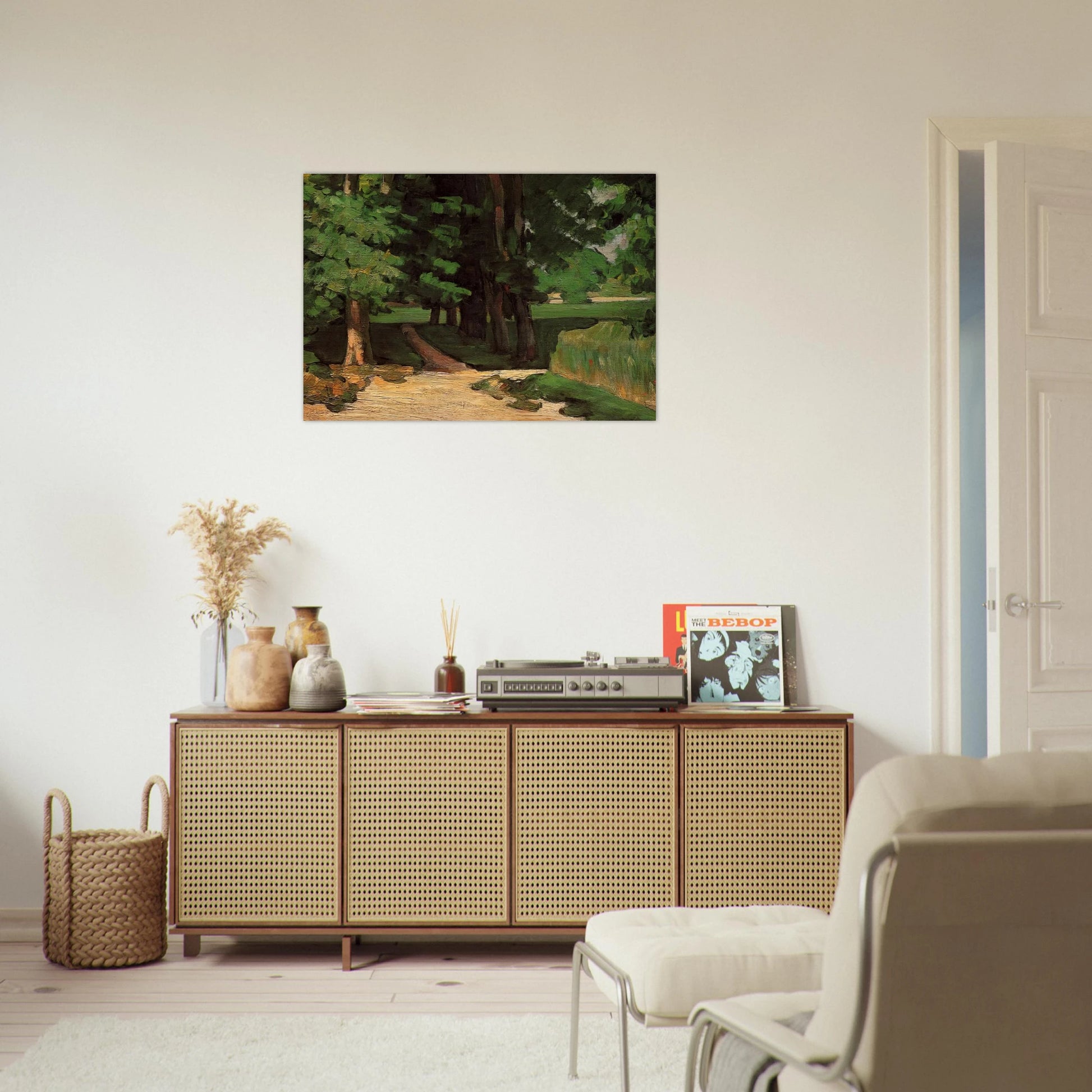 Lane of Chestnut Trees at the Jas de Bouffan - Paul Cézanne Brushed Aluminum Print - 70x100 cm / 28x40 inches | Paul Cézanne Aluminum Print | Paul Cézanne Prints