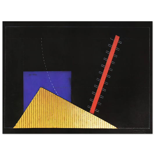 Enrico Prampolini - IL MERCANTE DI CUORI BOZZETTO DI SCENA 1927 Fine Art Poster - Default Title