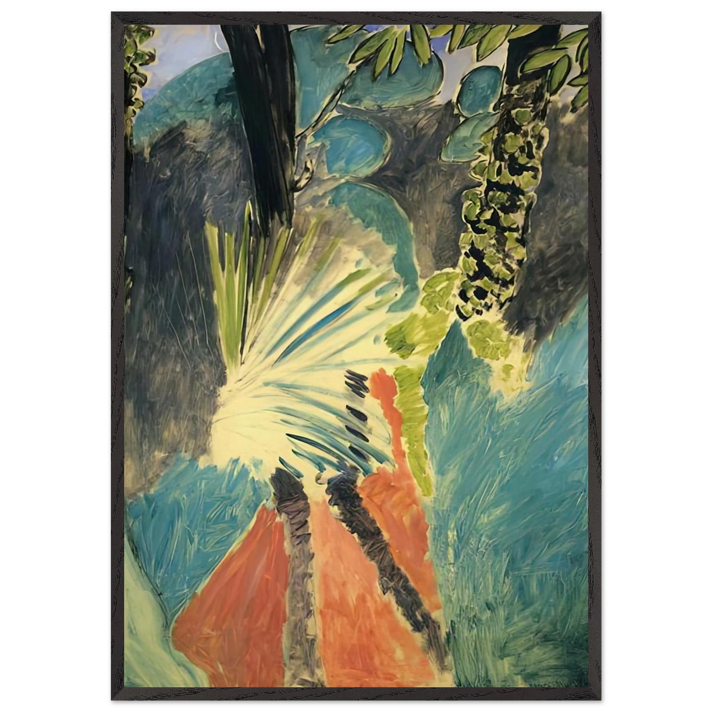 THE PALM 1912 - Henri Matisse Framed Art Print – Black Wooden Frame - Default Title - -Framed Art Print