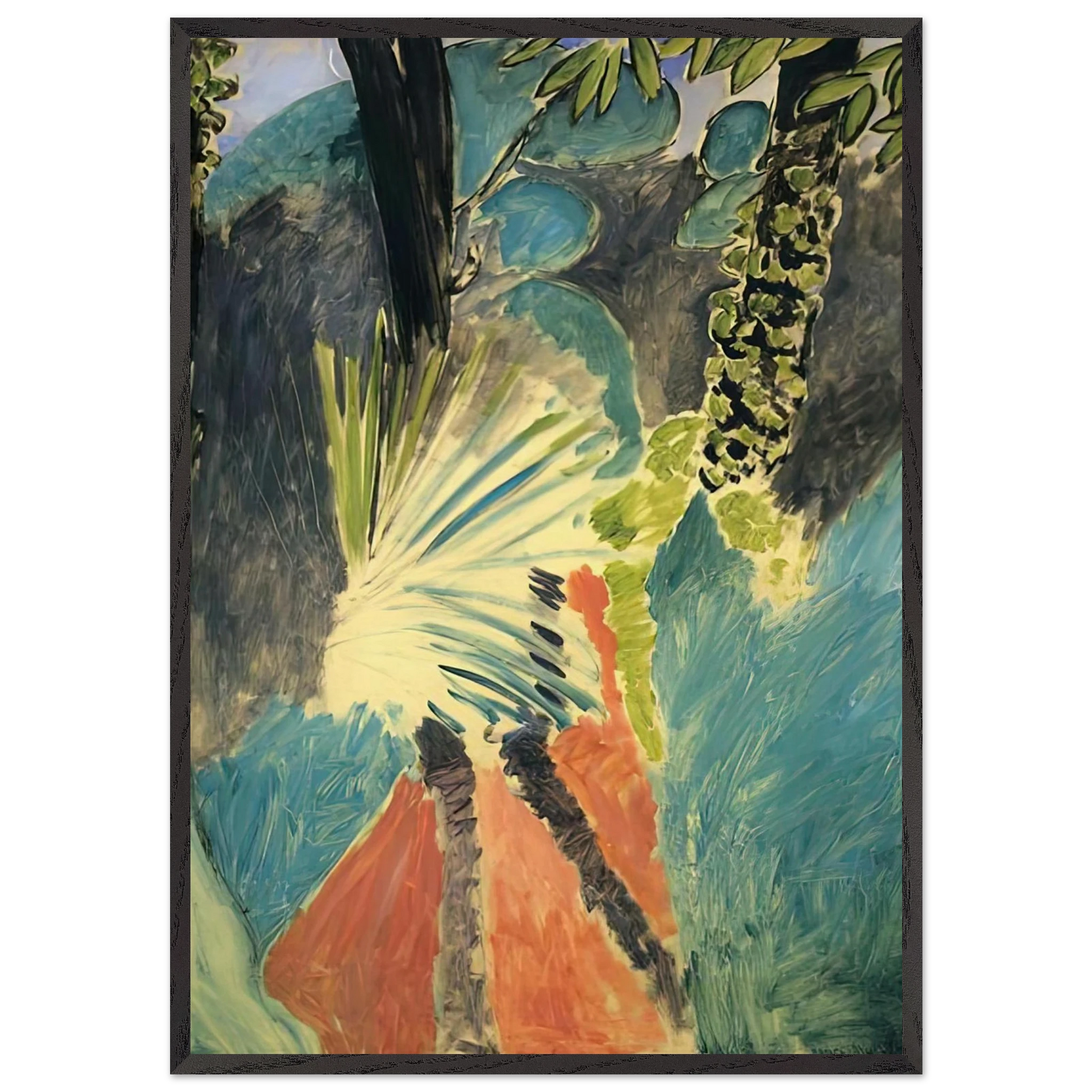 THE PALM 1912 - Henri Matisse Framed Art Print – Black Wooden Frame - Default Title - -Framed Art Print