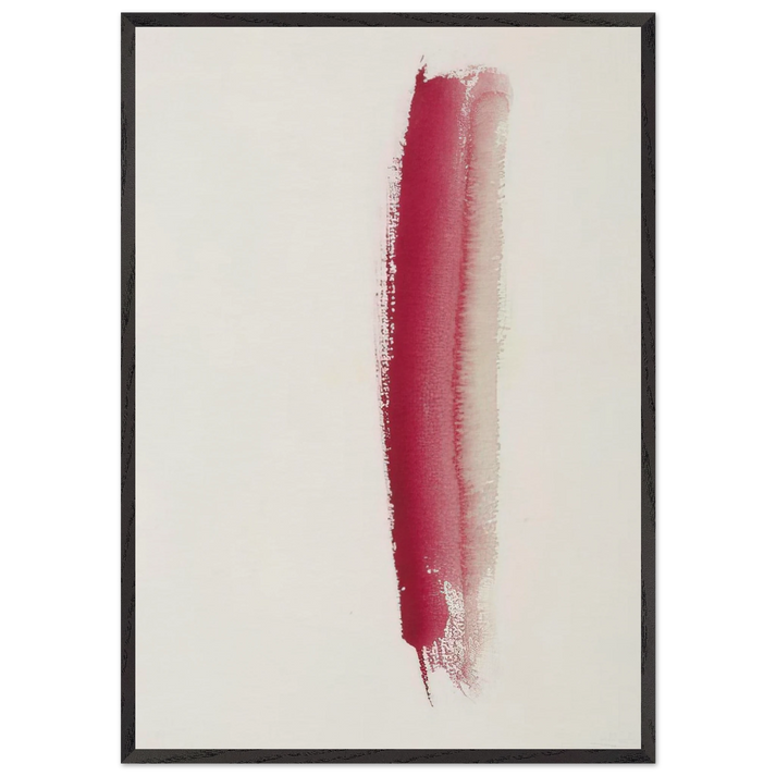 Untitled  SF49-075  - Sam Francis 70x100 cm / 28x40 inches Framed Art Print – Black Wooden Frame