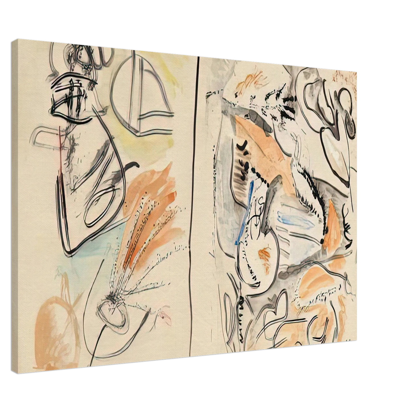 Helen Frankenthaler - Window Shade No. 2, 1952- Wall Art - 21x29.7 cm / 8x12" - Premium Wooden Framed Poster With Fine Art Paper - White frame