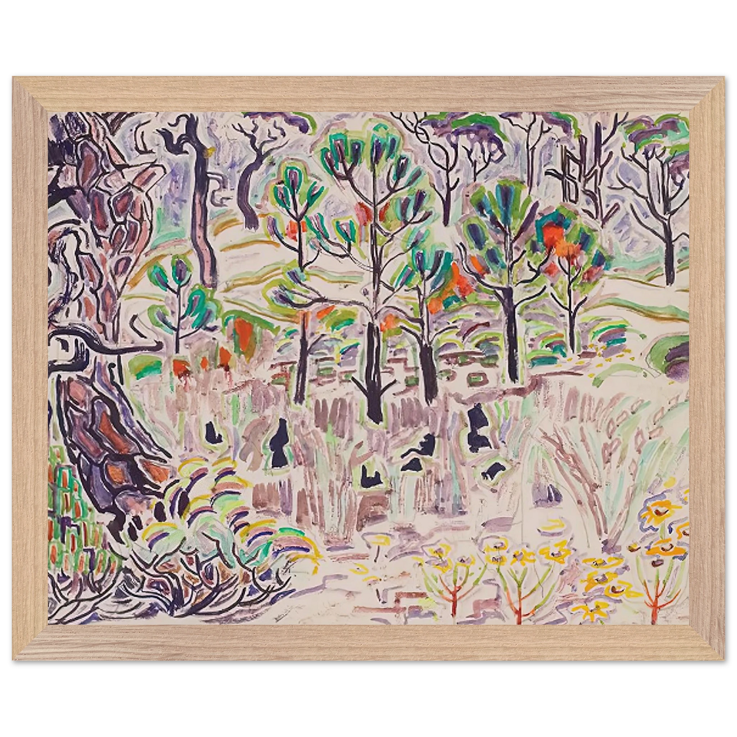 Walter Inglis Anderson - Walter Anderson Wall art - 40x50 cm / 16x20 Inches - Premium Wooden Framed Poster With Fine Art Paper - Wood frame