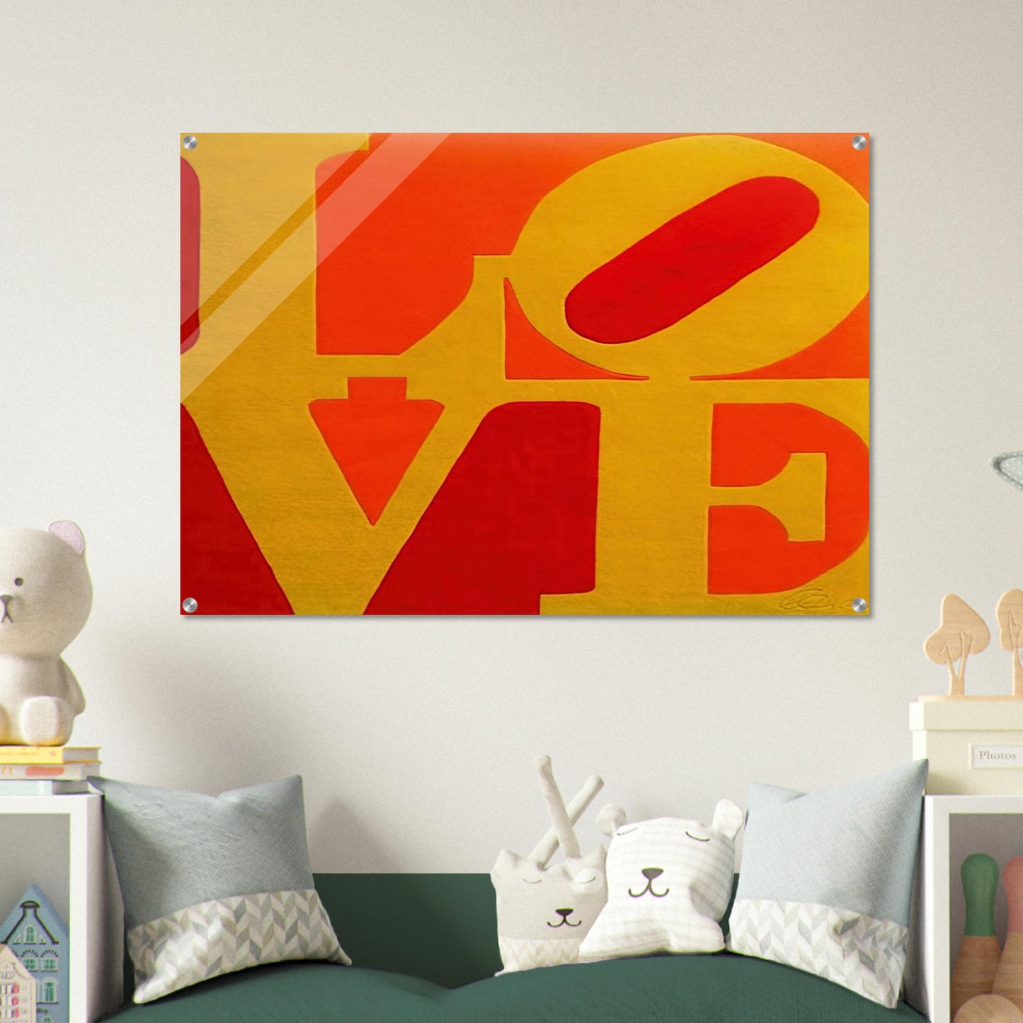 Chosen Love - Robert Indiana Acrylic Print - 70x100 cm / 28x40″ inches | Robert Indiana Wall Art | Robert Indiana Prints